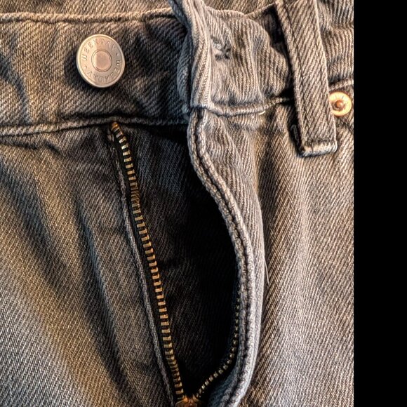 NWT Weekday EYA Black Denim Shorts High Rise Organic Cotton Size 38, Size 6 - Picture 7 of 7